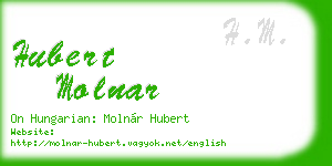 hubert molnar business card